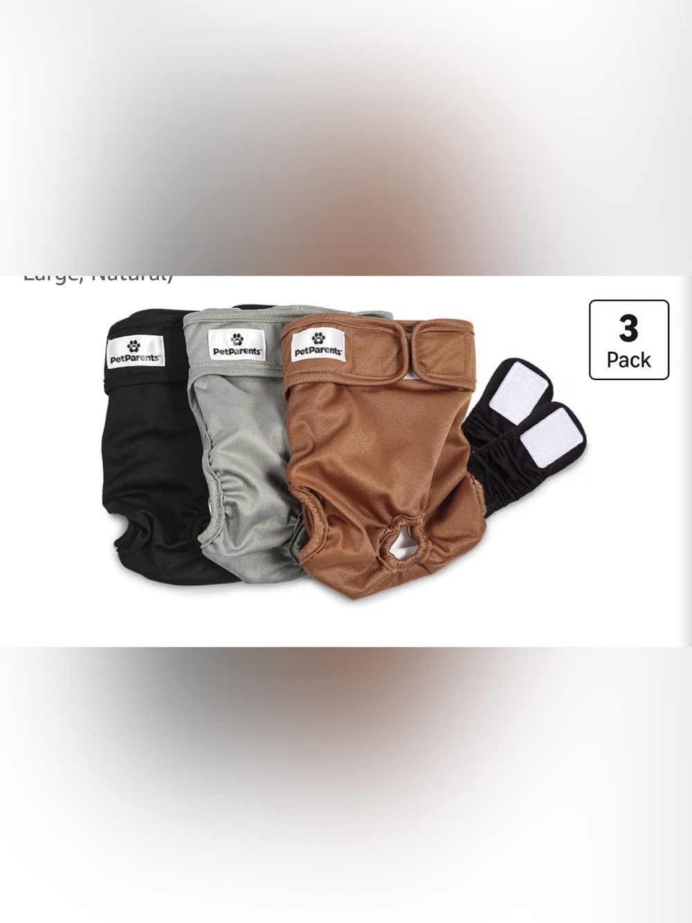 Pet Parents® Washable Dog Diapers 3 pc XL